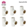 UPVC Brass Tee - (Pack of 6) Premium Quality JK