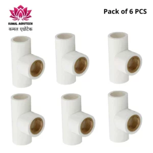 3-12-jpg.webp UPVC Brass Tee - (Pack of 6) Premium Quality JK
