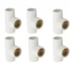 UPVC Brass Tee - (Pack of 6) Premium Quality JK
